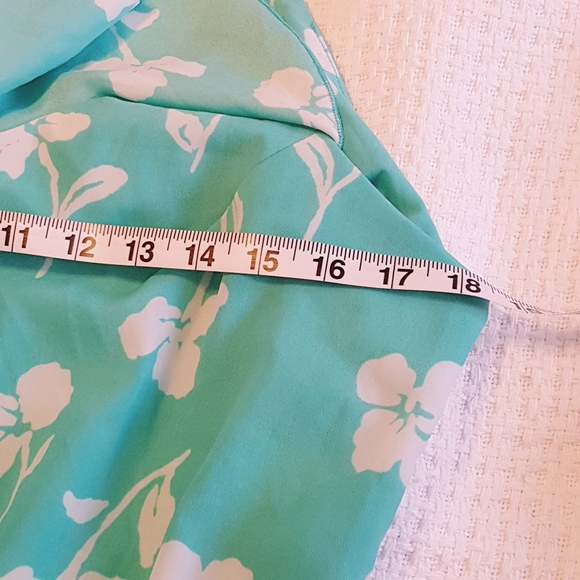 Kismet Mint Green Floral Ruffle Dress XL - Picture 2 of 5